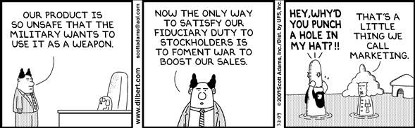 Political Cartoon by  Dilbert