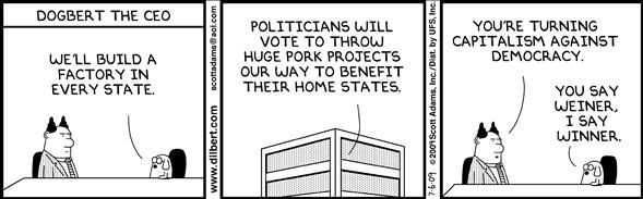 Political Cartoon by  Dilbert