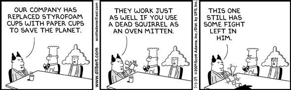 Political Cartoon by  Dilbert