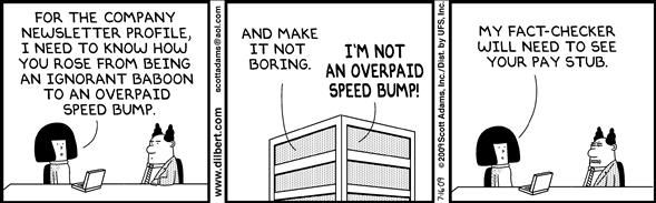 Political Cartoon by  Dilbert