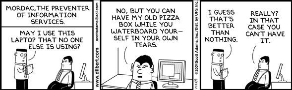 Political Cartoon by  Dilbert