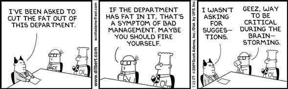 Political Cartoon by  Dilbert