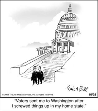 Political Cartoon by  Bottom Liners