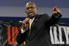  - 
              Former Republican presidential hopeful, businessman Herman Cain speaks during a Unity Rally Sunday Aug. 26, 2012, in Tampa, Fla. (AP Photo/Chris O'Meara)
            