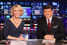  - 
              In a March 6, 2012 photo provided by Fox News, Fox News anchors Megyn Kelly and Bret Baier are seated at the anchor desk at the Fox New York Studios.  Four years ago, Megyn Kelly roved 