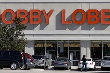  - 
              Customers walk to a Hobby Lobby store in Dallas on Thursday, Nov. 1, 2012. The arts and craft supply company owned by a Christian family asked a judge Thursday, Nov. 1, 2012 to block a 