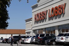  - 
              Customers walk to a Hobby Lobby store in Dallas on Thursday, Nov. 1, 2012. The arts and craft supply company owned by a Christian family asked a judge Thursday, Nov. 1, 2012 to block a 