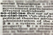  - 
              The word socialism, from the 11th edition of Merriam-Webster's Collegiate Dictionary, is shown in this photograph, in New York,  Wednesday, Dec. 5, 2012.  Thanks to the election, social