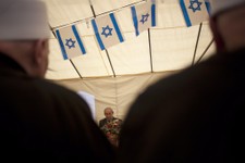  - 
              Israel's Prime Minister Benjamin Netanyahu, center, attends the holiday of Nabi Shoaib, the Prophet Jethro, during a cultural event with members of the country's Druse minority in the D
