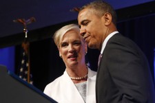  - 
              CORRECTS FIRST AND LAST NAME OF PLANNED PARENTHOOD CHAIR - President Barack Obama is introduced by Cecile Richards, chair of the board of Planned Parenthood, before speaking at the 2013