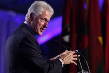  - 
              Former President Bill Clinton speaks at the 20th anniversary of the United States Holocaust Memorial Museum in Washington, Monday, April 29, 2013. (AP Photo/Charles Dharapak)
          