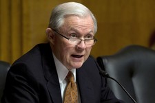  - 
              FILE - In this March 18, 2013 file photo the Ranking Member of the Senate Judiciary Committee, Republican Sen. Jeff Sessions, R-Ala., asks a question during the committees's hearing on 