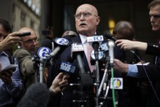  - 
              Kermit Gosnell's defense lawyer Jack McMahon speaks outside the justice center, Monday, May 13, 2013, in Philadelphia. Gosnell, accused of performing illegal, late-term abortions in a c