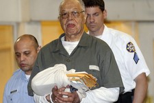  - 
              Dr. Kermit Gosnell is escorted to a waiting police van upon leaving the Criminal Justice Center in Philadelphia, Monday, May 13, 2013, after being convicted of first-degree murder in th