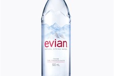 - 
              This undated product image provided by Evian shows the company's new water bottle. The water, which is owned by French food and beverage company Danone, is unveiling a new bottle for th