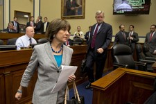  - 
              IRS official Lois Lerner arrives on Capitol Hill in Washington, Wednesday, May 22, 2013, to testify before the House Oversight and Government Reform Committee hearing to investigate the