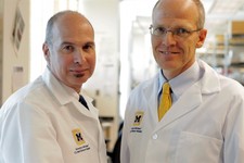  - 
              In this undated photo provided by the University of Michigan Health System, Scott Hollister, Ph.D., left, and Glenn Green, M.D., of the University of Michigan, pose for a photo. In a me