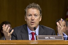  - 
              Sen. Rand Paul, R-Ky., expresses his displeasure that Apple CEO Tim Cook was being brought before the Senate Homeland Security and Governmental Affairs Permanent Subcommittee as the pan