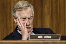  - 
              FILE - In this Jan. 31, 2013, file photo Sen. Angus King, I-Maine, listens to testimony during hearing on Capitol Hill in Washington. After revelations this week that the National Secur