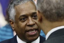  - 
              FILES - In this Jan. 16, 2013, file photo, acting Bureau of Alcohol, Tobacco, Firearms and Explosives Director B. Todd Jones talks to Attorney General Eric Holder in the South Court Aud
