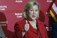  - 
              FILE - In this Dec. 9, 2009, file photo, Sen. Mary Landrieu, D-La., speaks at a health care news conference on Capitol Hill in Washington. Far from reversing course, Senate Democrats wh
