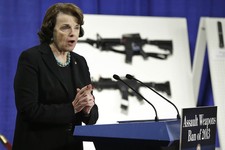  - 
              Sen. Dianne Feinstein, D-Calif. speaks during a news conference on Capitol Hill in Washington, Thursday, Jan. 24, 2013, to introduce legislation on assault weapons and high-capacity amm