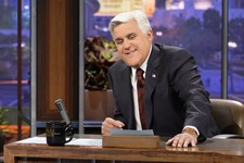  - 
              This Nov. 5, 2012 photo released by NBC shows Jay Leno, host of "The Tonight Show with Jay Leno," on the set in Burbank, Calif.  NBC announced Wednesday, April 3, 2013 that Jimmy Fallon