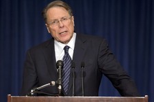  - 
              FILE - In this Dec. 21, 2012 file photo, National Rifle Association Executive Vice President Wayne LaPierre speaks in Washington where he called for armed school officers in every Ameri