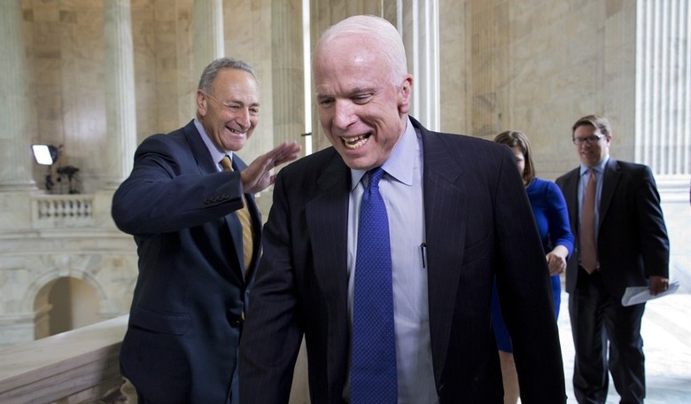 Flashback Video: McCain, Schumer Dump on Cornyn Amendment's 'Personnel' Approach and Cost