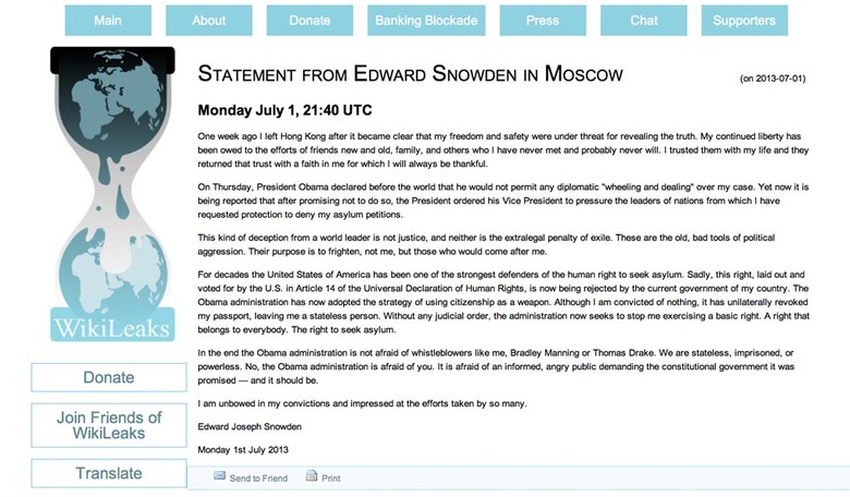 Snowden and Wikileaks: The Terrorists' Best Friends