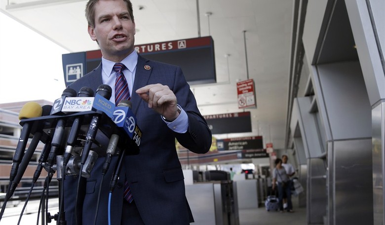 Chinese Spy Lover Eric Swalwell Proposes Bill to Ban Trump From U.S. Capitol 