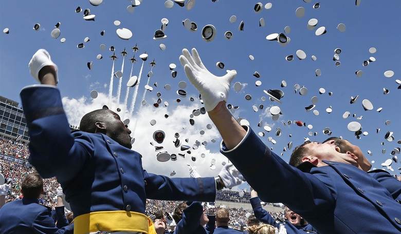 Feel-Good Friday: High School Grad Is Surprised by His Active-Duty USAF Dad Greeting Him on Stage