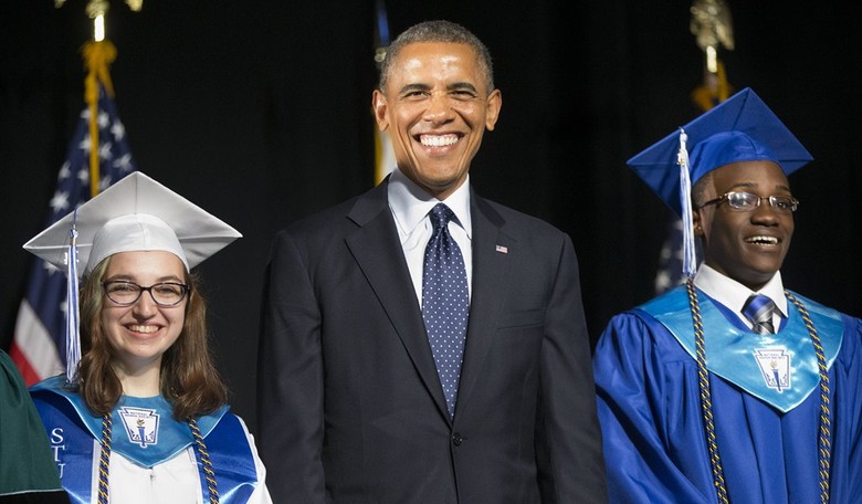 Obama Tells Graduates to Go Vote Democrat