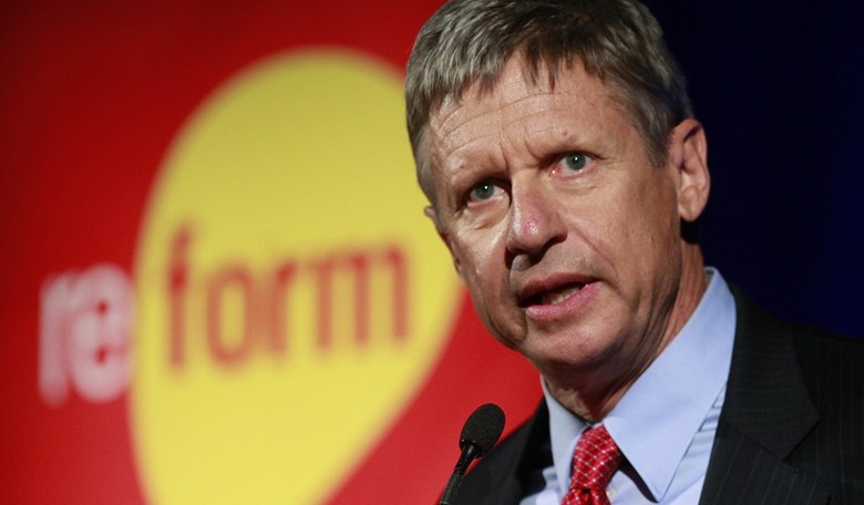 Gary Johnson Polling in Double-Digits Against Trump and Hillary
