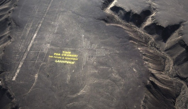 Irony Alert: Greenpeace Wrecks Ancient Peruvian Site