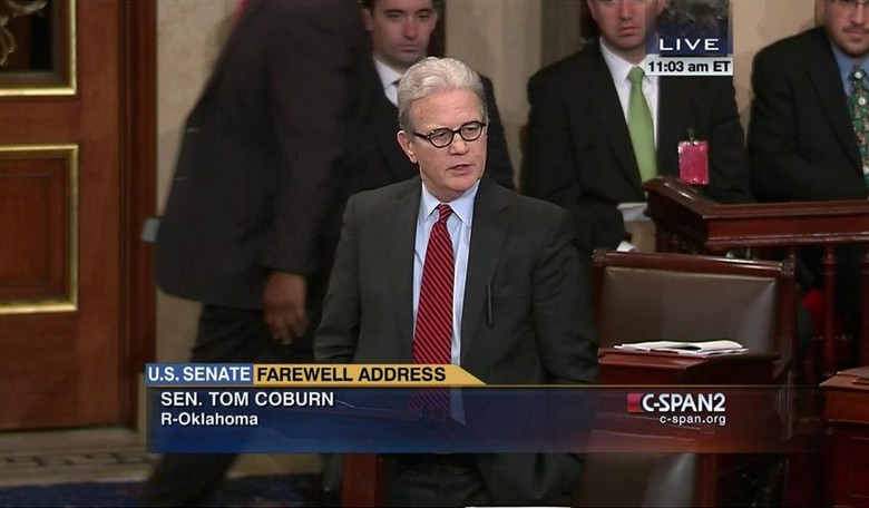 Video: Sen. Tom Coburn's Emotional Farewell Speech