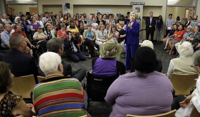 Hillary and Her Roped Media Herd