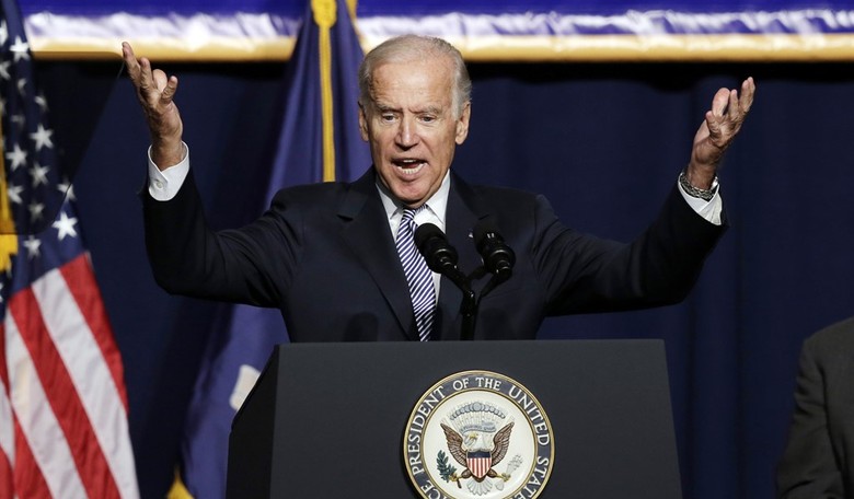 A Times Square Billboard Has a Message for Joe Biden