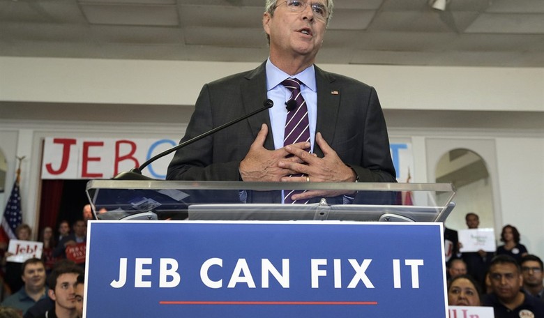 Jeb Bush Offers Warm Kiss -- and Is Left as Toast in GOP Race