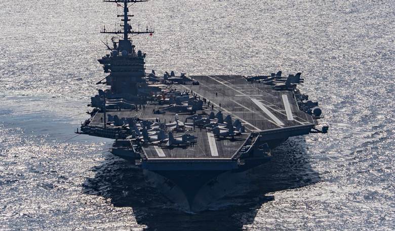 New: F-18 Rolls Off Side of USS Harry S. Truman, Sinks to Bottom of the Red Sea