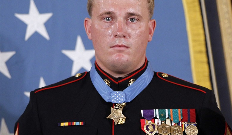 Medal of Honor Hero Reenlists in Marines