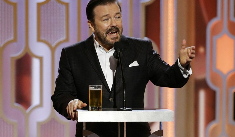 Liberal Reviews Are in for Ricky Gervais' Performance and Their Tears Are Delicious 