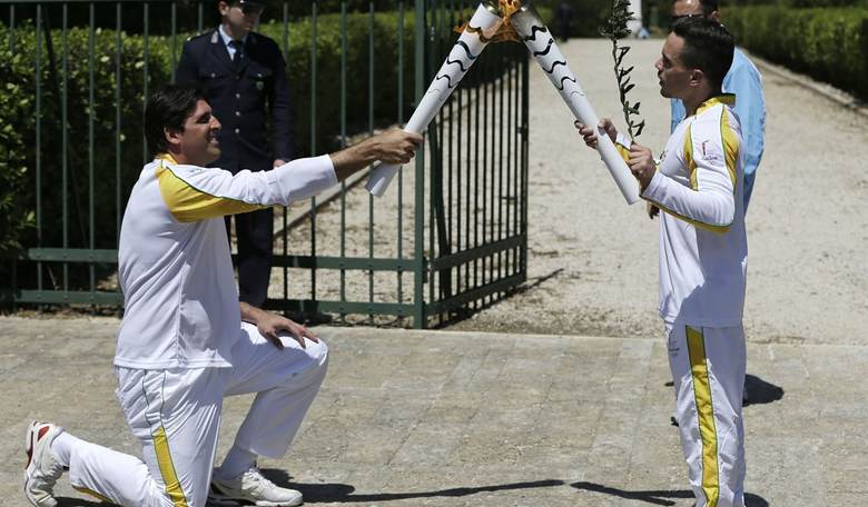 Olympic Flame Lit Ahead of Rio 2016 Games