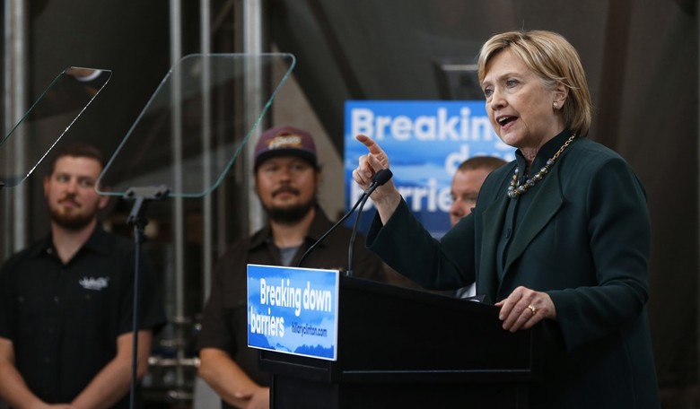 Hillary Accuses the Press of Going Easy on Trump