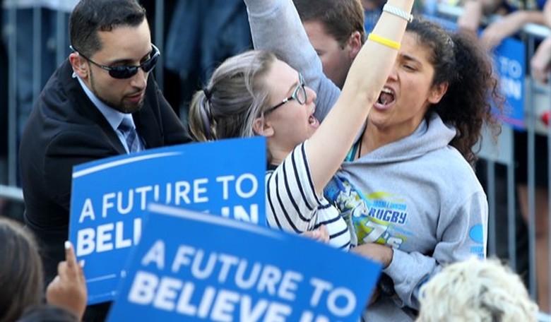 Radical Animal Rights Group Disrupts Bernie Sanders Rally
