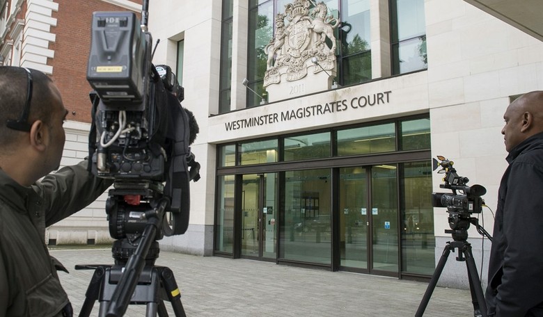 Watch: Arrested Comedian Remains Defiant to Woke Mob With Sandwich Board Message Outside U.K. Trial