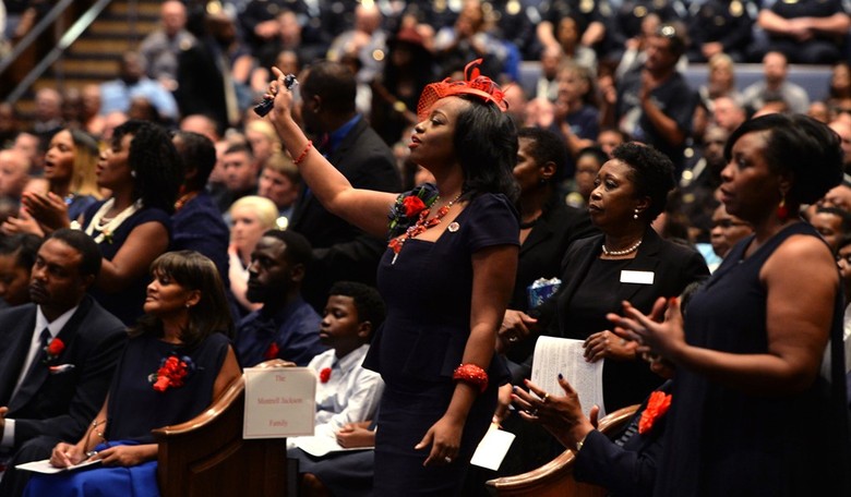 Black DNC Protest Tells Crowd: "White People to the Back"