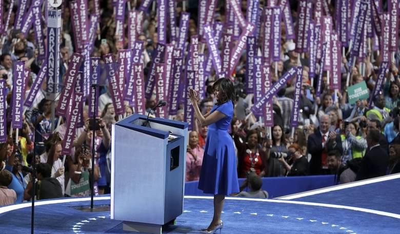 DNC Monday: FLOTUS Steals the Show, Then Rumpled Socialist Basks in Adulation 