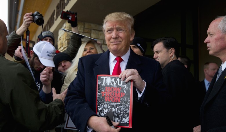Donald Trump Opens NY Stock Exchange As TIME Names Him Person of the Year
