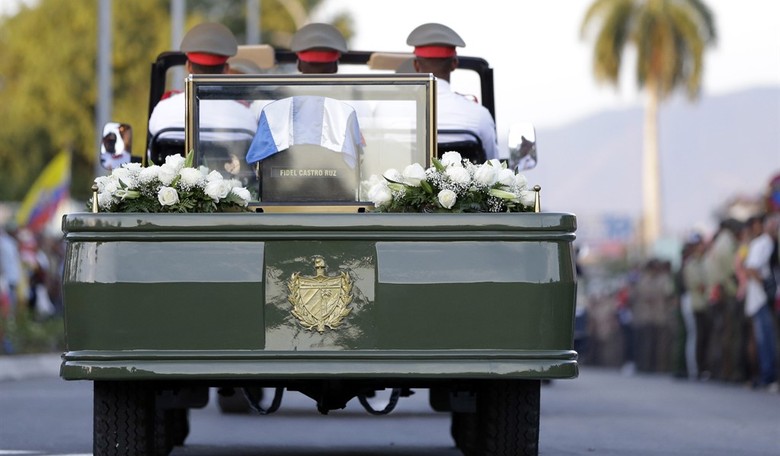 Ha: Fidel Castro's Funeral Vehicle Broke Down Mid-Procession